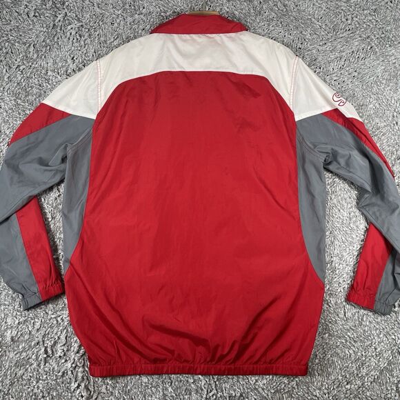 Tampa Bay Buccaneers Full Zip Windbreaker Jacket Men's Large Red NFL Authentic - Picture 6 of 7